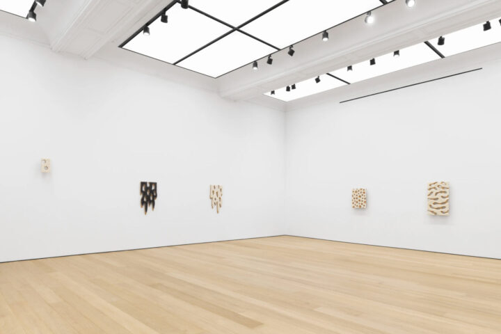 Installation view: Donald Moffett: Snowflake, Alexander Gray Associates, New York, 2025